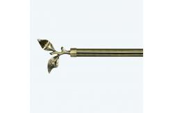 China branch leaves curtain finial Customized curtain rod accessories single bracket supplier