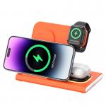 ABS PC 3 In 1 Magnetic Wireless Charger Foldable 15W 10W 7.5W 5W Power for sale