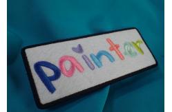 China Personal Custom Clothing Patches , One Side Printable Iron On Patches supplier
