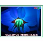 Decorative Nylon Cloth Inflatable Flower Diameter 2.5m With Led Lighting for sale