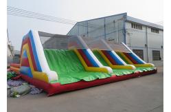China Double Stitching Inflatable Outdoor Sport Games Wipeout Obstacle Course supplier