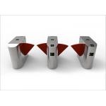 OEM / ODM Intelligent Flap Barrier Gate Access Control Turnstiles For School / Bank for sale