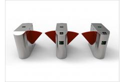 China OEM / ODM Intelligent Flap Barrier Gate Access Control Turnstiles For School / Bank supplier