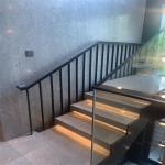 Aluminium Stair Railing Balusters Prefabricated Handrails Core Mounted