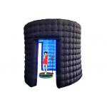 Round Shape 360 Booth Enclosure Halloween Inflatable Photo Booth For Rent