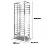RK Bakeware China-Aluminum Bakery Bread Oven Baking Tray Cart Trolley Cake Rack Cart For Bakeware for sale