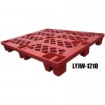 SGS Custom Plastic Pallet Virgin Anti Impact HDPE Pallets Red for sale