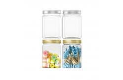 China Snacks Dried Fruit Kitchen Storage Clear Plastic PET Jar With Lids supplier