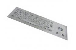 China IP65 Waterproof Stainless Steel Keyboard With Mouse Trackball supplier