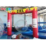 Square PVC Tarp Closed Air Inflatable Arch Custom 4.2x3.6x0.6m