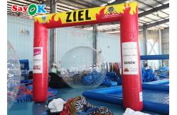 China Square PVC Tarp Closed Air Inflatable Arch Custom 4.2x3.6x0.6m supplier
