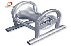China Cable Laying Equipment Straight Cable Pulling Roller With Nylon Wheel supplier