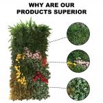 6cm Thickness Synthetic Grass With Round Leaf Foliage Artificial Cost Leaf Wall for sale