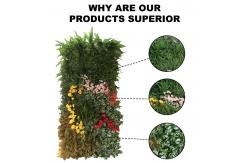 China 6cm Thickness Synthetic Grass With Round Leaf Foliage Artificial Cost Leaf Wall supplier