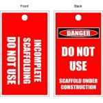 Danger Safety Tag Double Side Printing Polyester Die Cutting Lockout Tag for sale