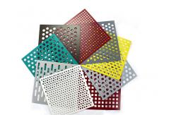 China Architectural PVDF Size 1500*2500mm Perforated Metal Mesh Sheet supplier