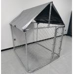Galvanized Chain link wire mesh with waterproof canopy dog cage