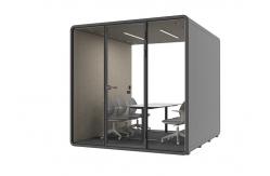 China Intelligent Switch Ventilation Light Silent Office Pods Automatically Open Phone Booth Meeting Booth supplier