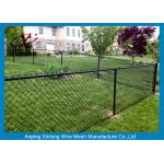 Black Galvanized Chain Link Fence / Pvc Coated Welded Wire Fencing for sale