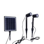 5V 5W Solar Powered Landscape Spotlights Outdoor 200lm Cold Warm White Combined for sale