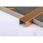 ASTM Stainless Steel Tile Trim 12mm , Stainless Steel Floor Edge Trim 0.65mm for sale