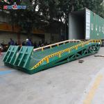 10T Adjustable Loading Dock Ramp Hyd Non Slip Portable Loading Platform