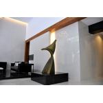 Surface Painted Cast Bronze Sculpture Abstract Style For Hotel Decoration for sale
