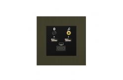 China Smart Laffey Multimedia Wall Socket Champagne / Bronze Color supplier