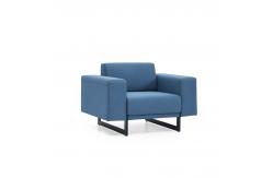 China Blue Hotel Office Reception Leather Modular Sectional Office Sofa supplier
