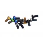 Motorcycle 6Pcs M5x10 Front Brake Disc Screw Titanium Alloy for sale