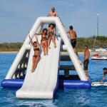 Hot air welded Aquaglide Jungle Joe 2 / Inflatable Water Toys For Water Park for sale