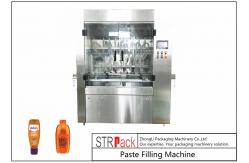 China PLC Control 8 Nozzles Paste Filling Machine , 400G Glass Jam Jar Filling Machine supplier