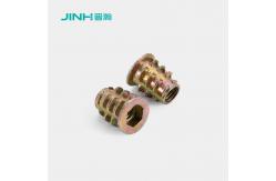China High Strength 6mm Insert Nut Secure Connection for Furniture Assembly supplier