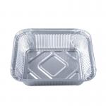 Disposable Food Packaging Aluminum Foil Storage Containers Rectangle Foil Tray With Lids