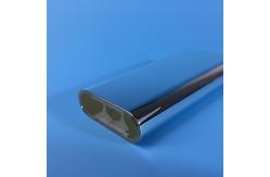 China Single Hole Quartz Glass Cavity Silver Plated Surface Quartz Flow Tube supplier