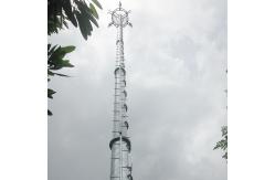 China Conical 100M 10kV Mobile Cell Tower for Telecom supplier