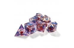 China Red flow sand Resin multi -noodle tablet game dice set  dnd dice supplier