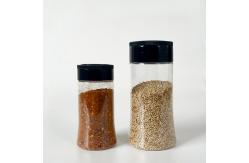 China Transparent PET Plastic Kitchen Powder Spice Seasoning Shaker Container Jar supplier