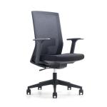 Black Back Comfortable Mesh Office Chair With Adjustable Movable Headrest