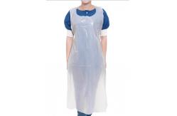 China Transparent PE Disposable Plastic Apron Waterproof For Cleaning supplier
