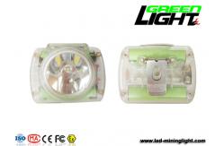 China 15000lux ATEX M1 Led Mining Cap Lamp 6800mAh Li Ion Battery supplier