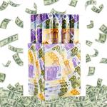 12-36 Inch Euro Money Filler Biodegradable Dollar Party Popper Confetti Cannon