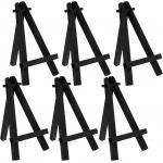 Small black wooden easel stand A Frame tripod stand Holder For Canvases Photos for sale