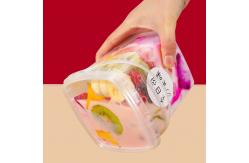 China 280ml 500ml 1000ml PP Airtight Biscuit And Cookie Jars Plastic Party Bucket Container supplier