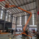 10m 14m Electric Lifting Platform Articulating Manlift Tracked Cherry Picker Spider Boom Lifting Platform for sale