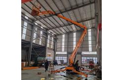 China Folding Arm Self Propelled Lifting Platform Electric Towable Boom Lift supplier