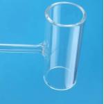 Solar Energy Compatible Clear Quartz Glass Tee Pipe With 2.2g/cm3 Density