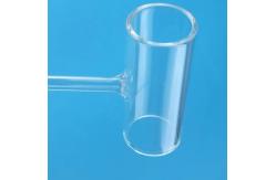 China Solar Energy Compatible Clear Quartz Glass Tee Pipe With 2.2g/cm3 Density supplier