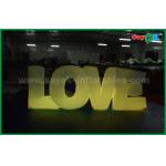 Romantic Inflatable Lighting Decoration , Inflatable Love Letter With LED Light for sale