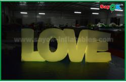 China Romantic Inflatable Lighting Decoration , Inflatable Love Letter With LED Light supplier